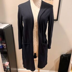 J. Jill navy cardigan with pockets